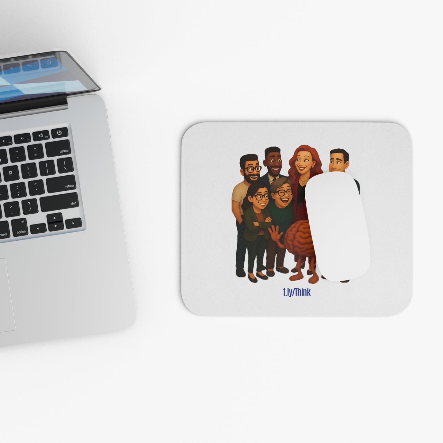 Think: The Road Less Traveled Mouse Pad