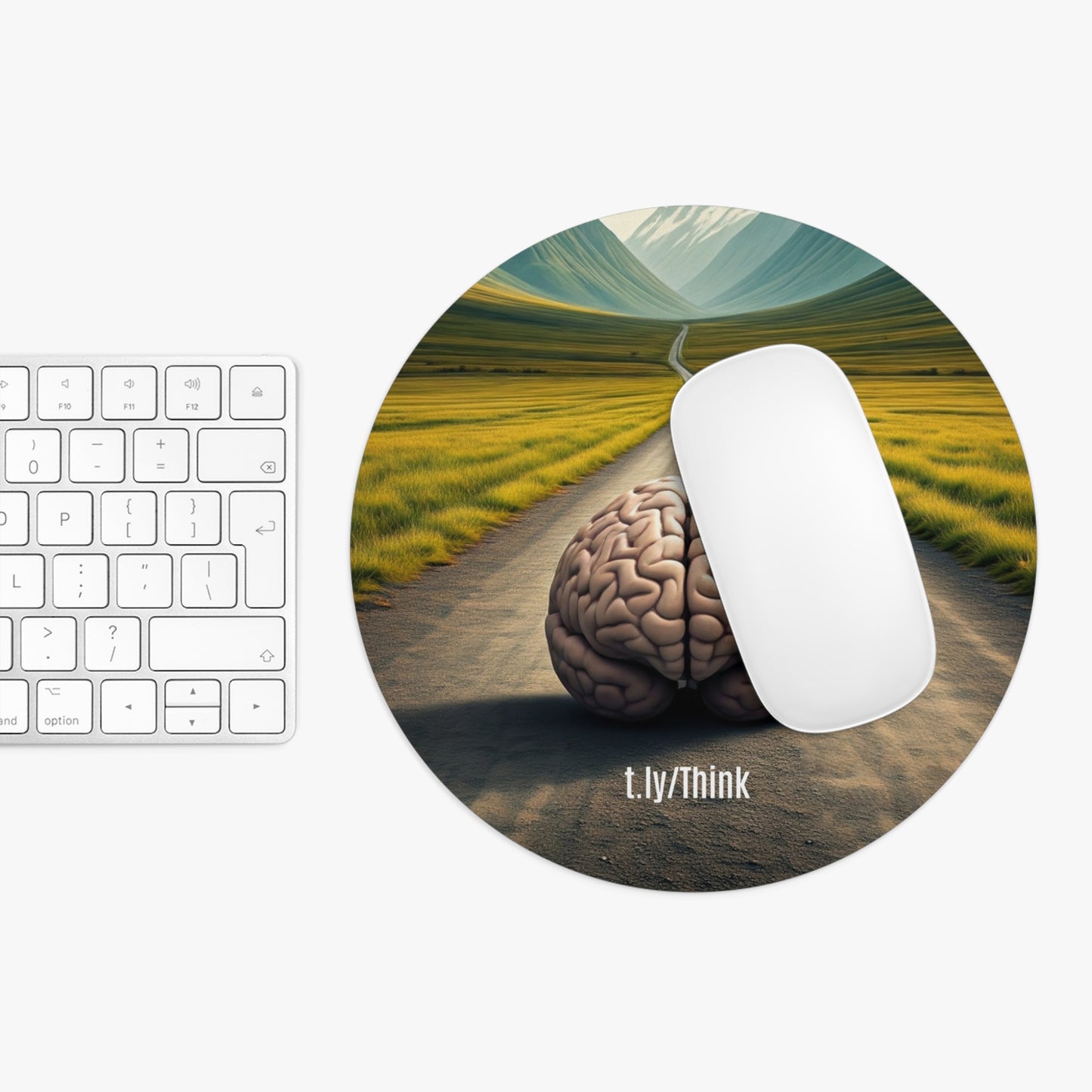 Think: The Road Less Traveled Mouse Pad