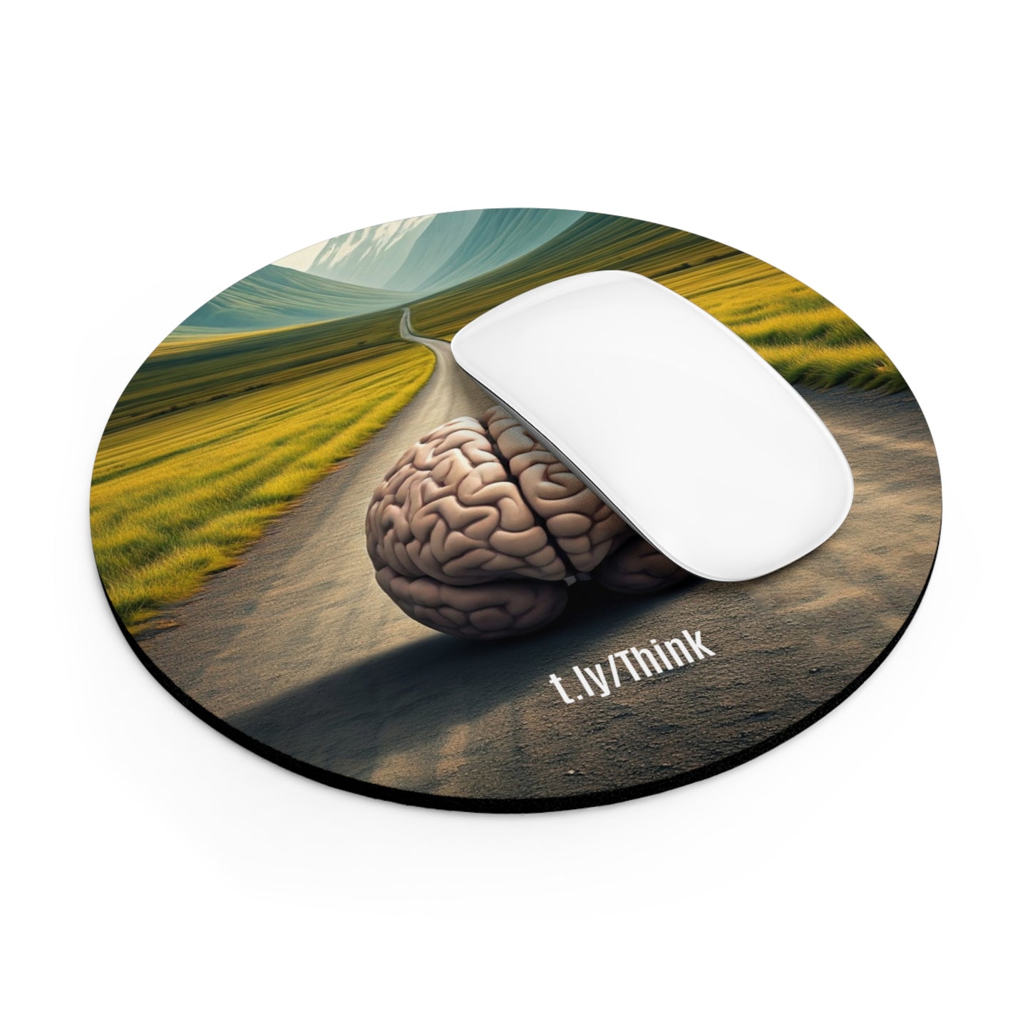 Think: The Road Less Traveled Mouse Pad