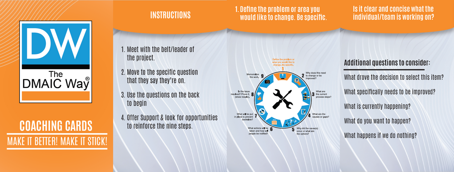 The DMAIC Way® Coaching Cards